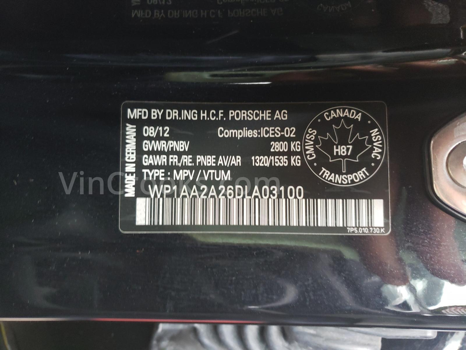 WP1AA2A26DLA03100