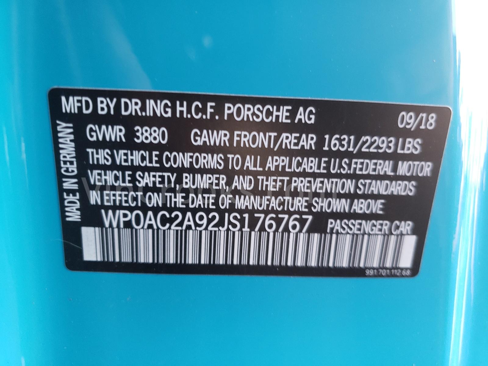 WP0AC2A92JS176767