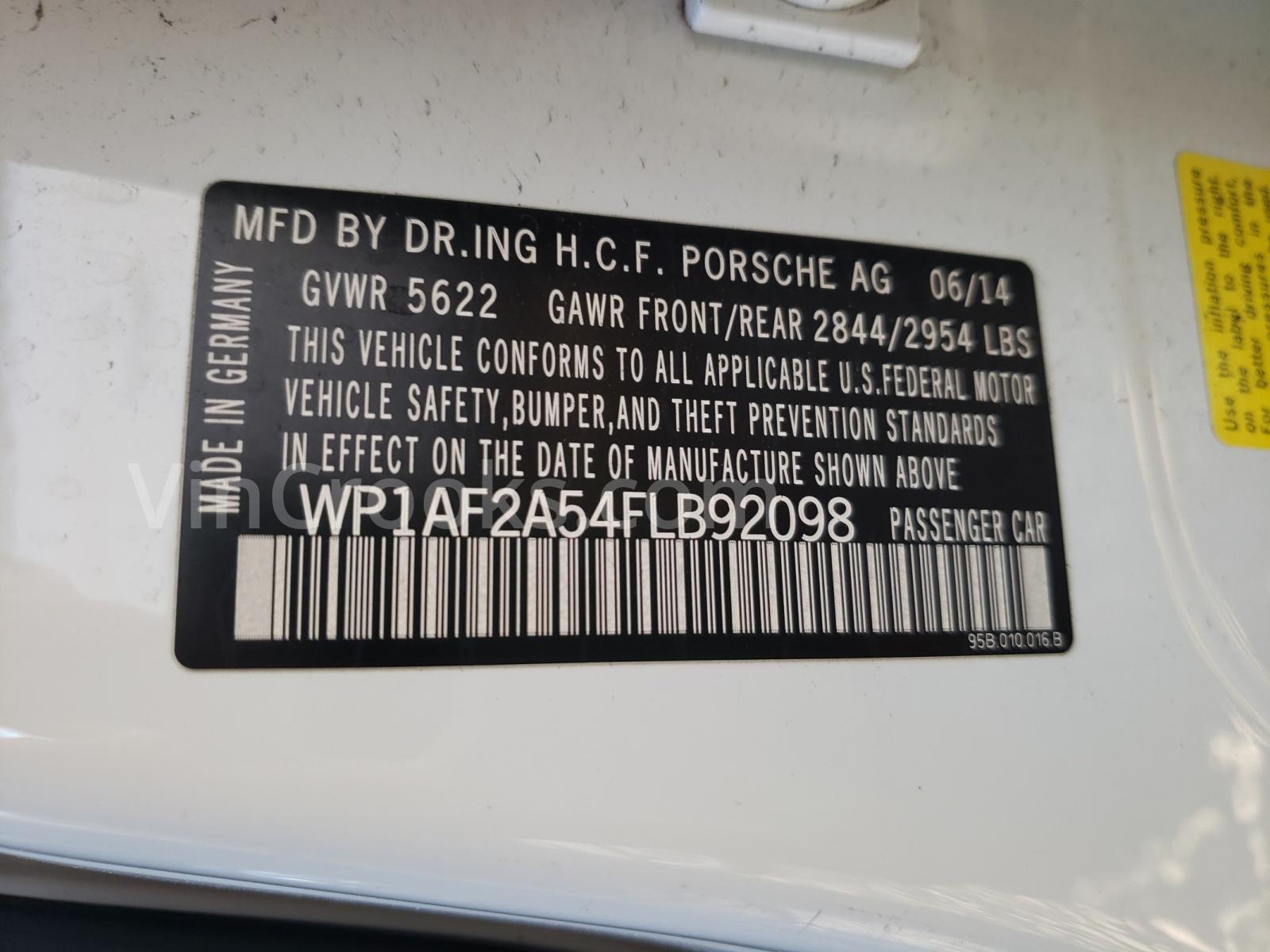 WP1AF2A54FLB92098