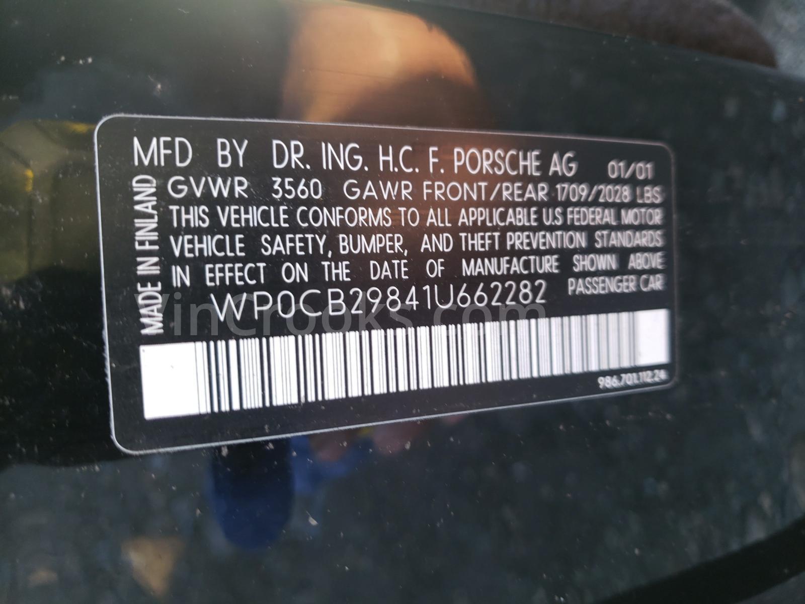 WP0CB29841U662282