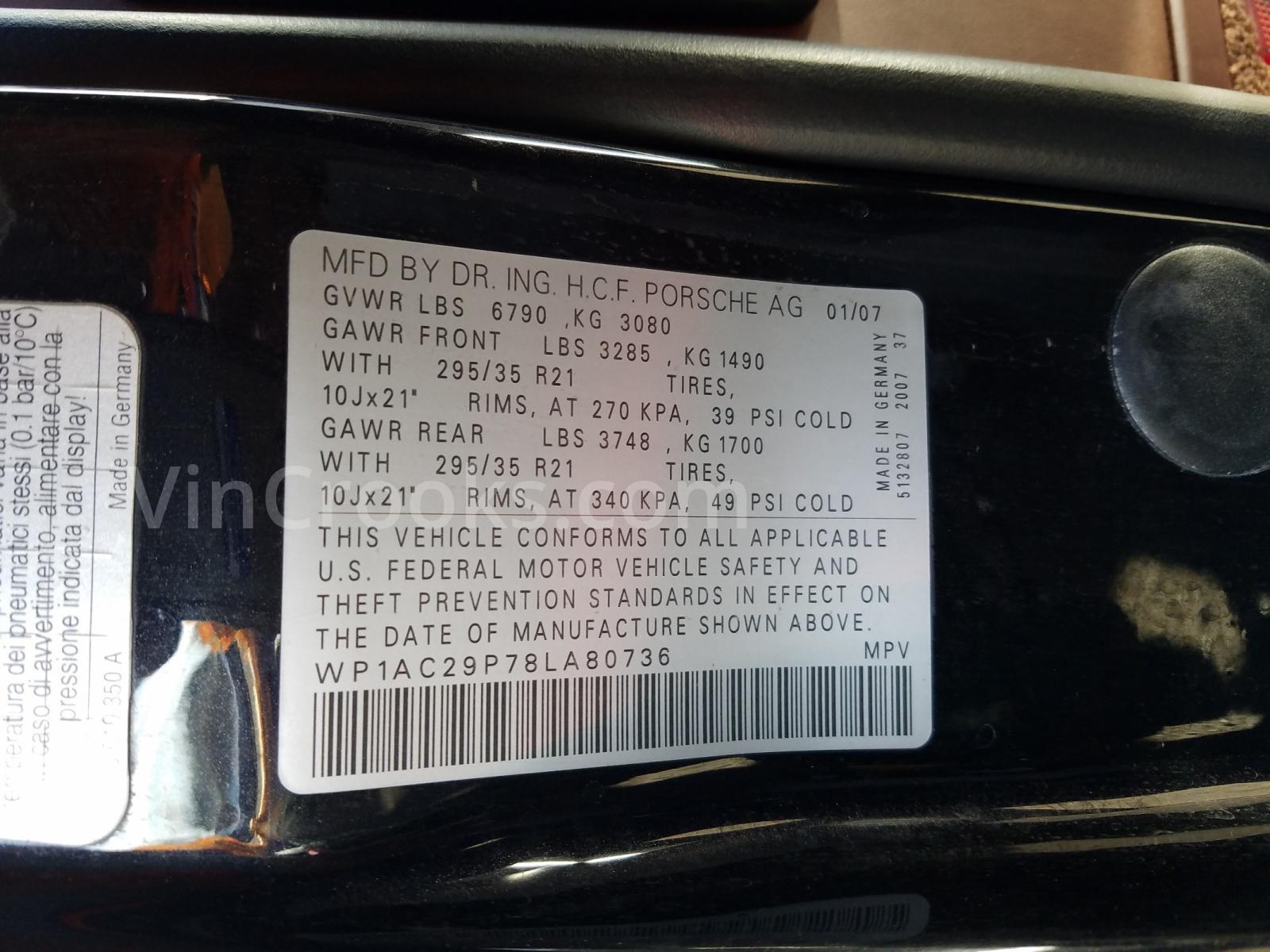 WP1AC29P78LA80736
