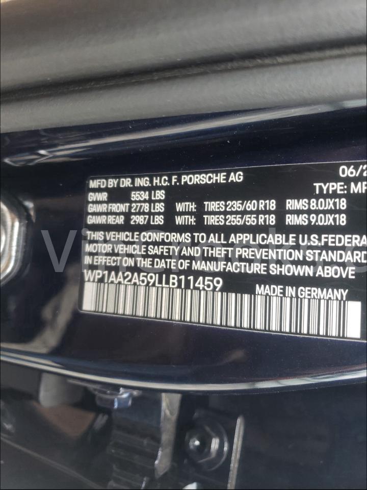 WP1AA2A59LLB11459