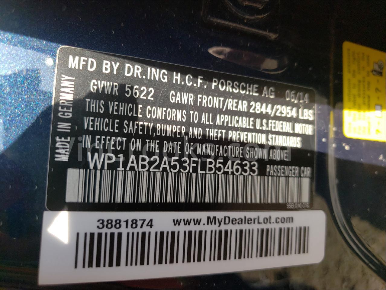 WP1AB2A53FLB54633
