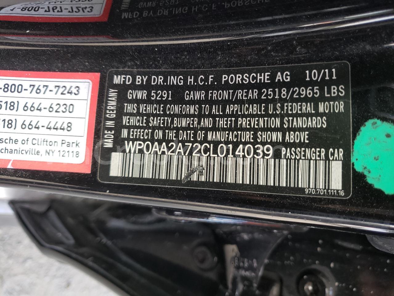 WP0AA2A72CL014039