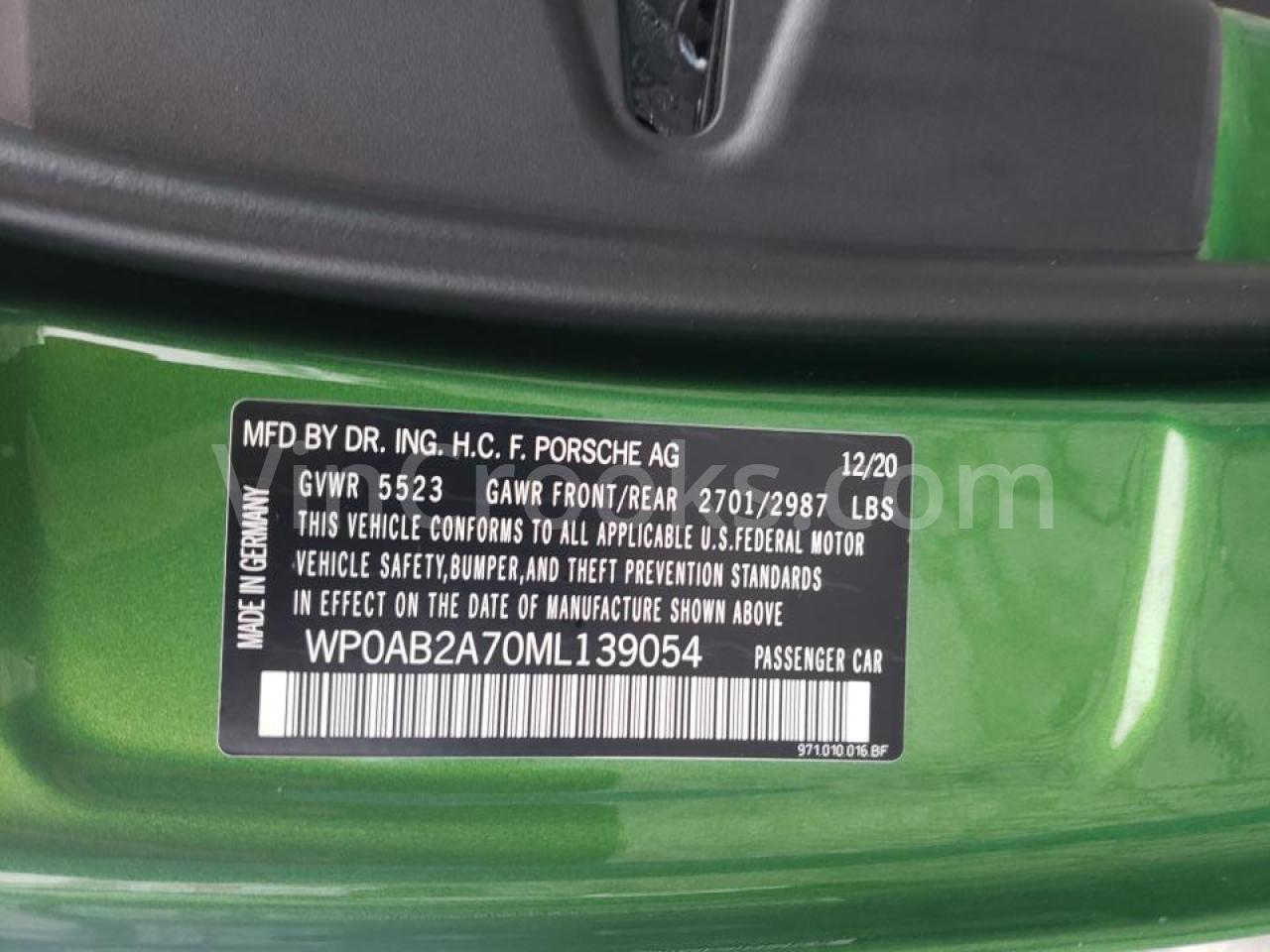 WP0AB2A70ML139054