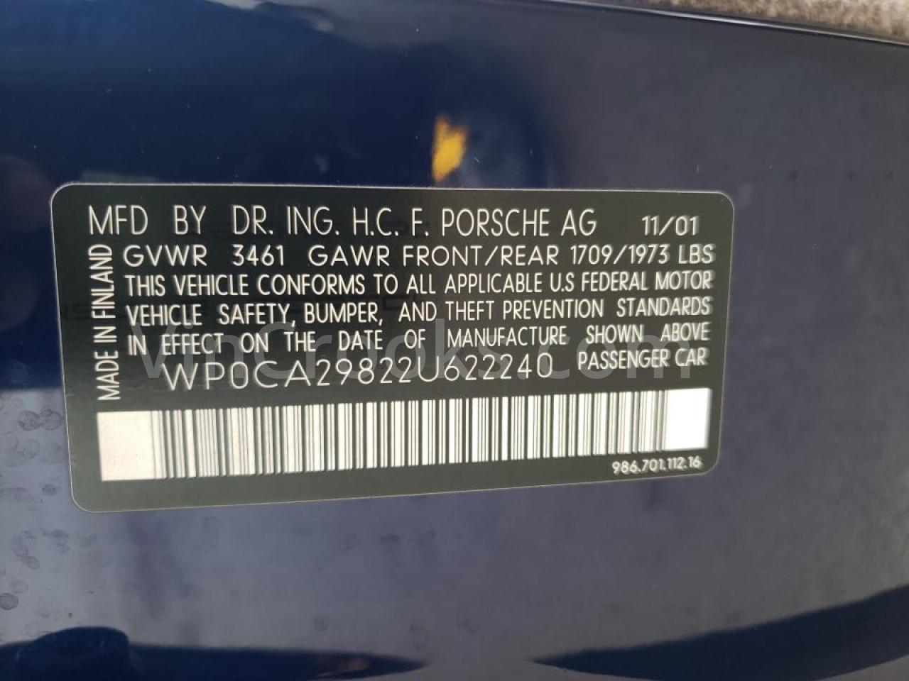WP0CA29822U622240