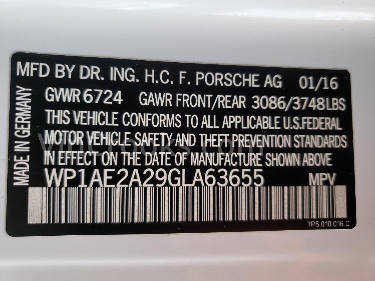 WP1AE2A29GLA63655