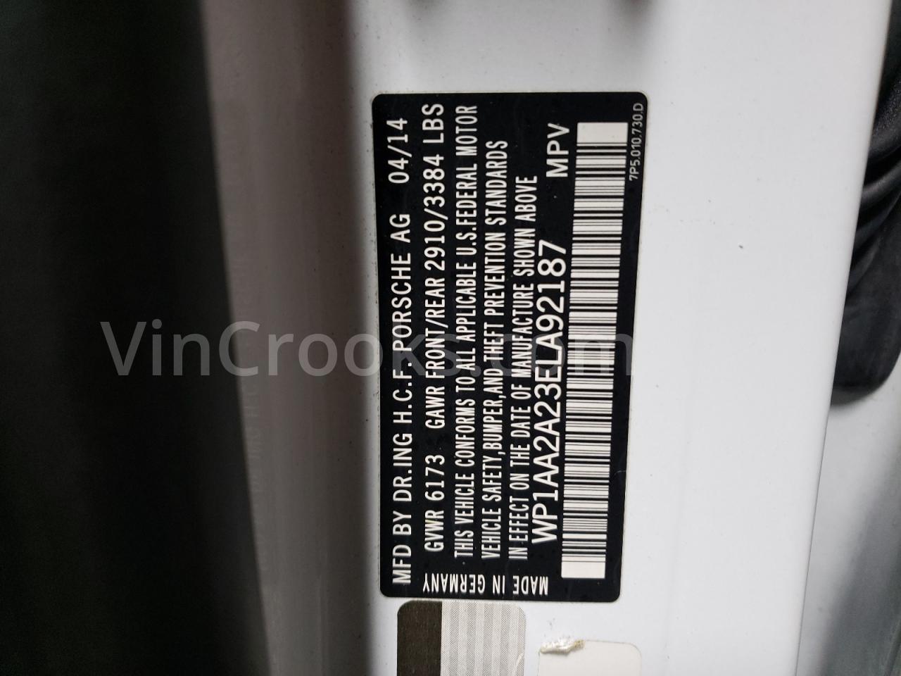 WP1AA2A23ELA92187