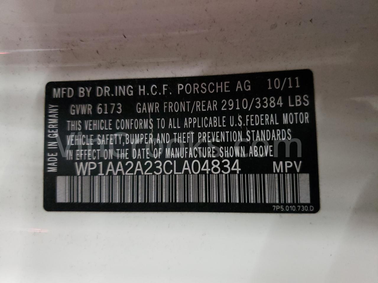 WP1AA2A23CLA04834