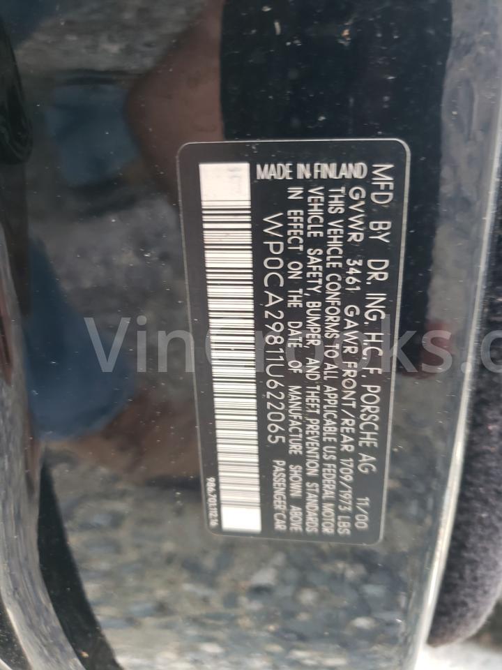 WP0CA29811U622065