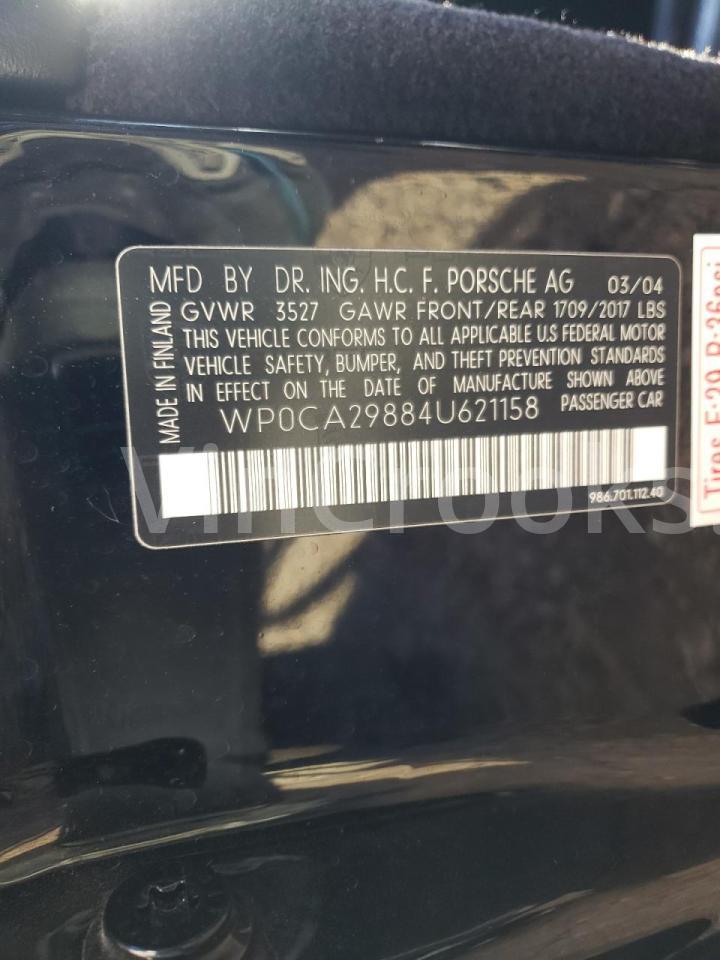 WP0CA29884U621158