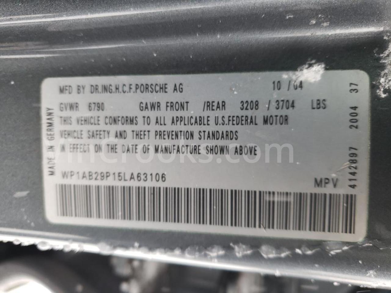 WP1AB29P15LA63106