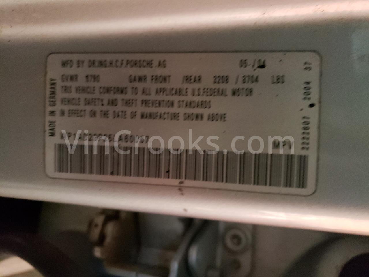 WP1AB29P25LA60067