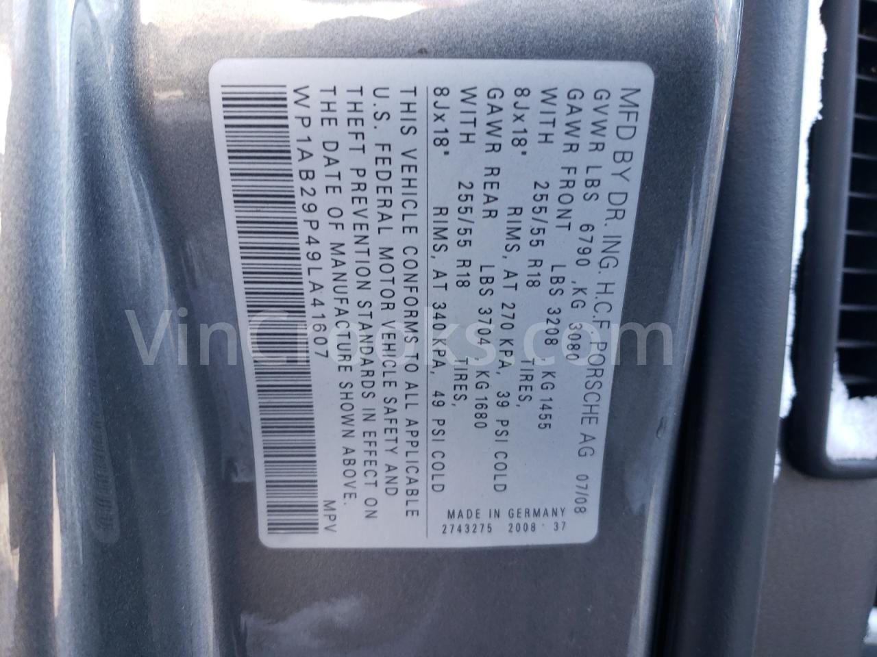 WP1AB29P49LA41607