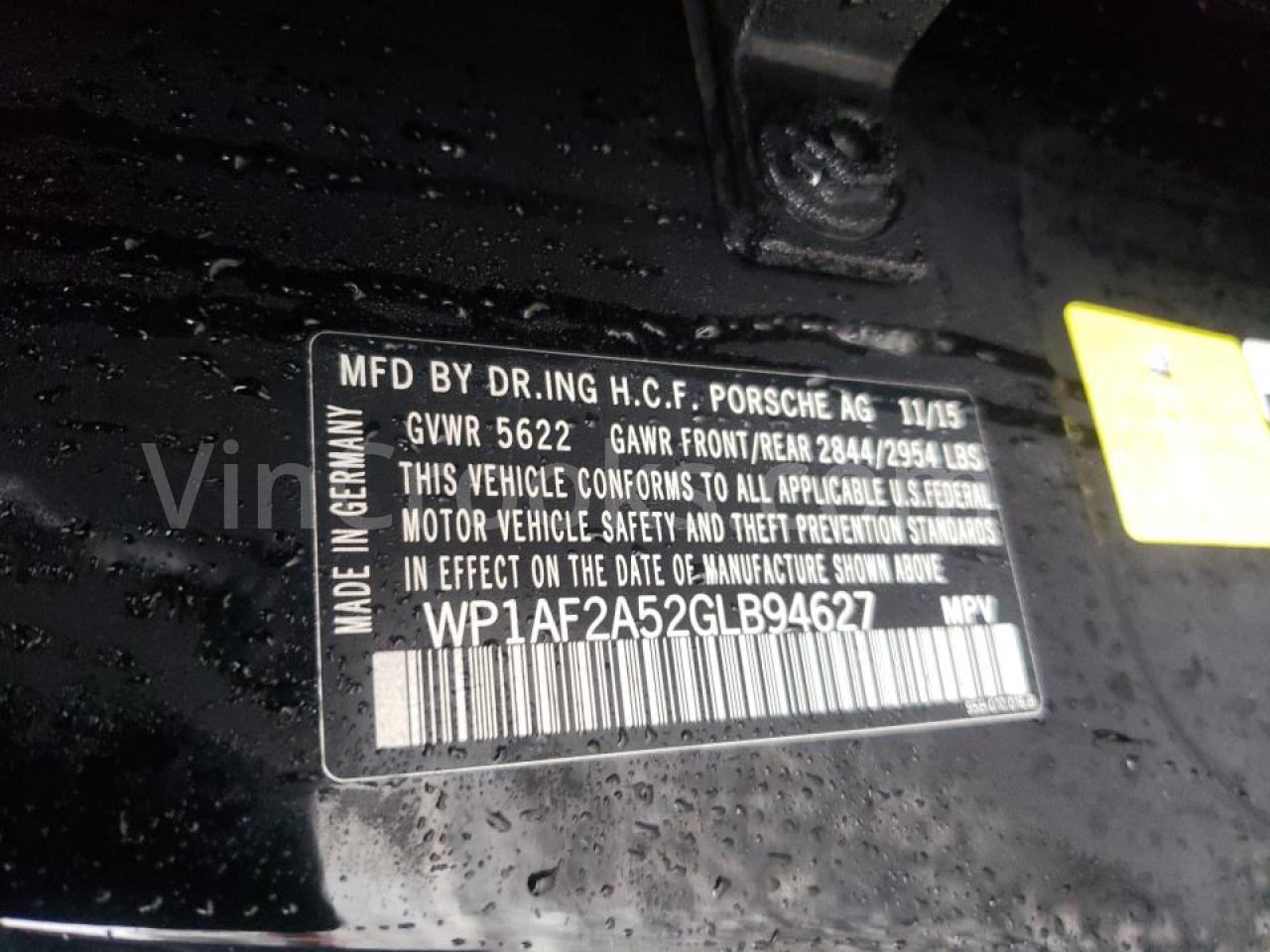 WP1AF2A52GLB94627