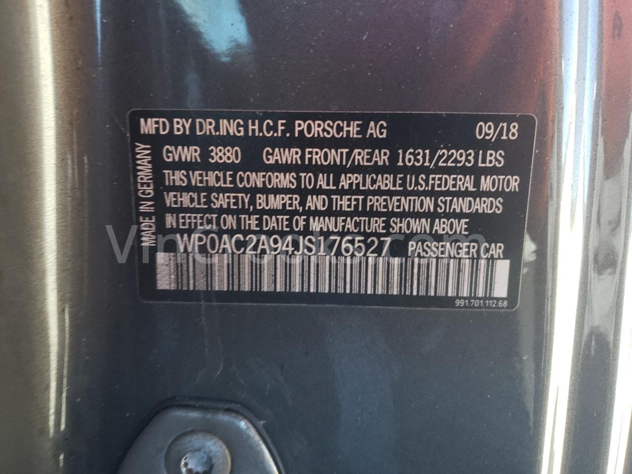 WP0AC2A94JS176527
