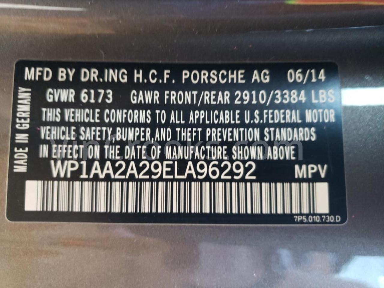 WP1AA2A29ELA96292