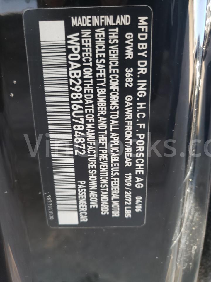 WP0AB29816U784872