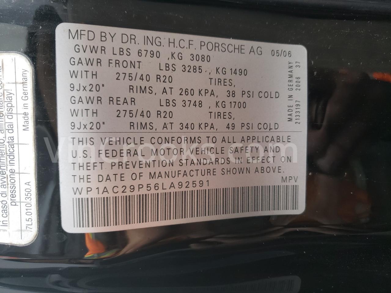 WP1AC29P56LA92591