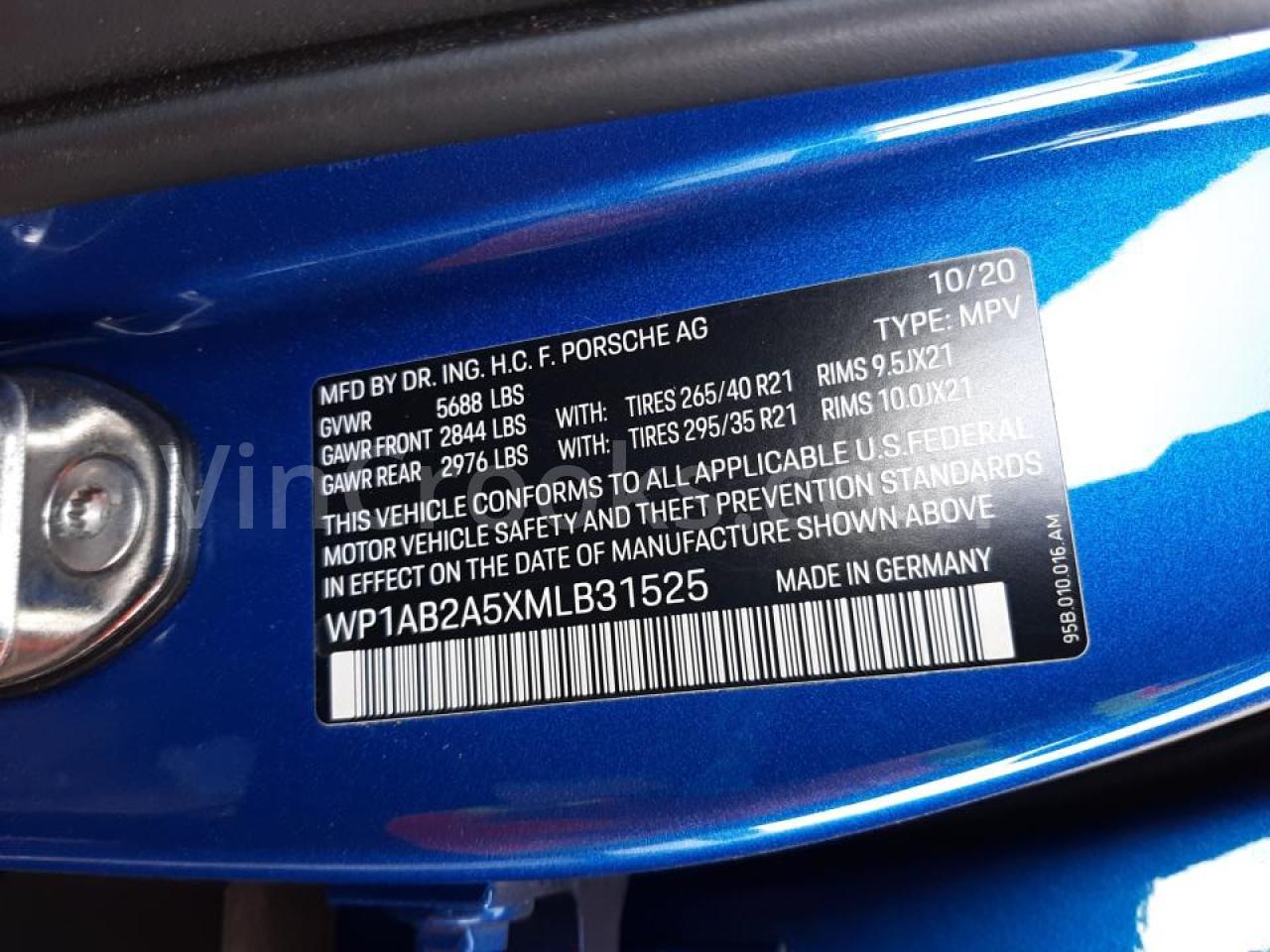 WP1AB2A5XMLB31525