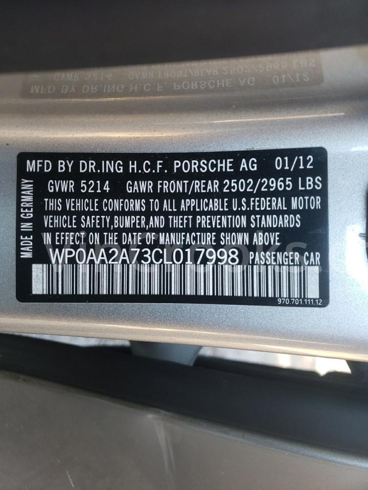 WP0AA2A73CL017998
