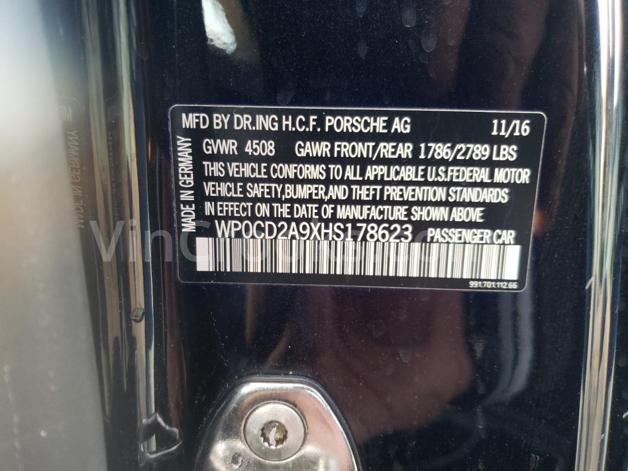 WP0CD2A9XHS178623