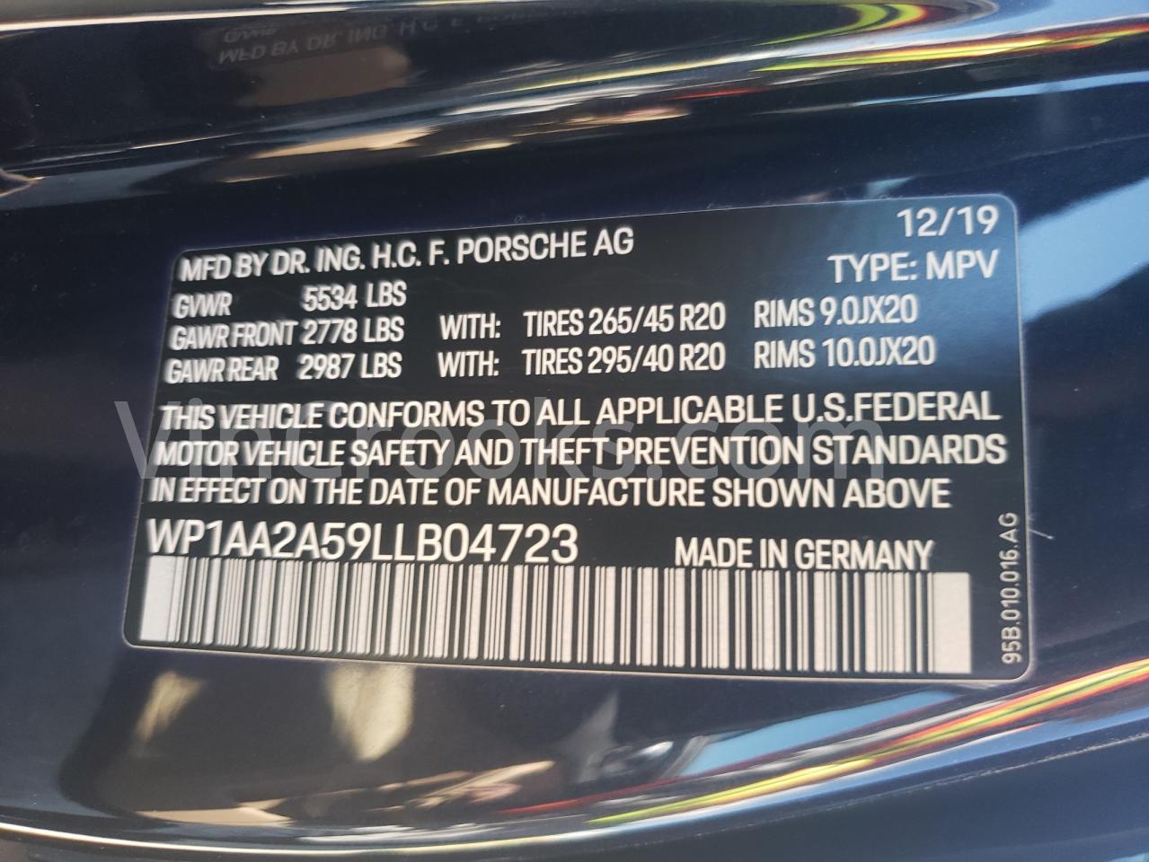 WP1AA2A59LLB04723