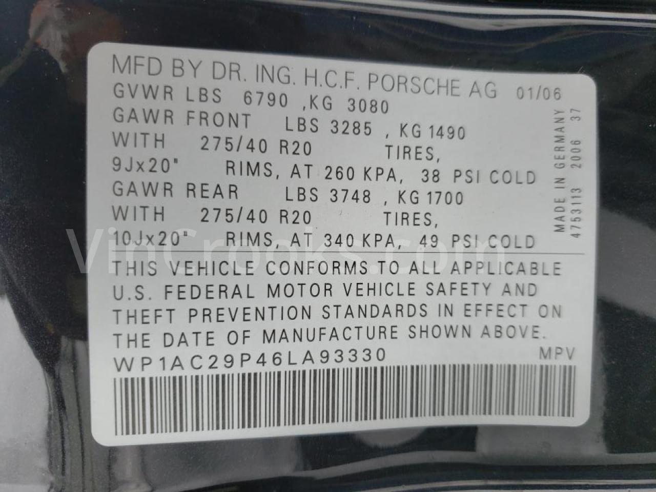 WP1AC29P46LA93330