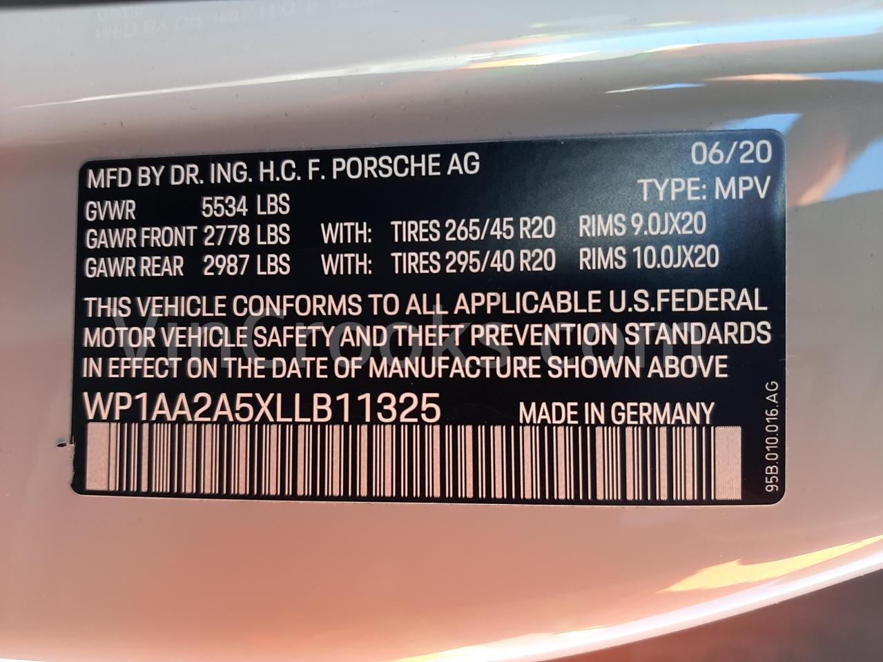 WP1AA2A5XLLB11325