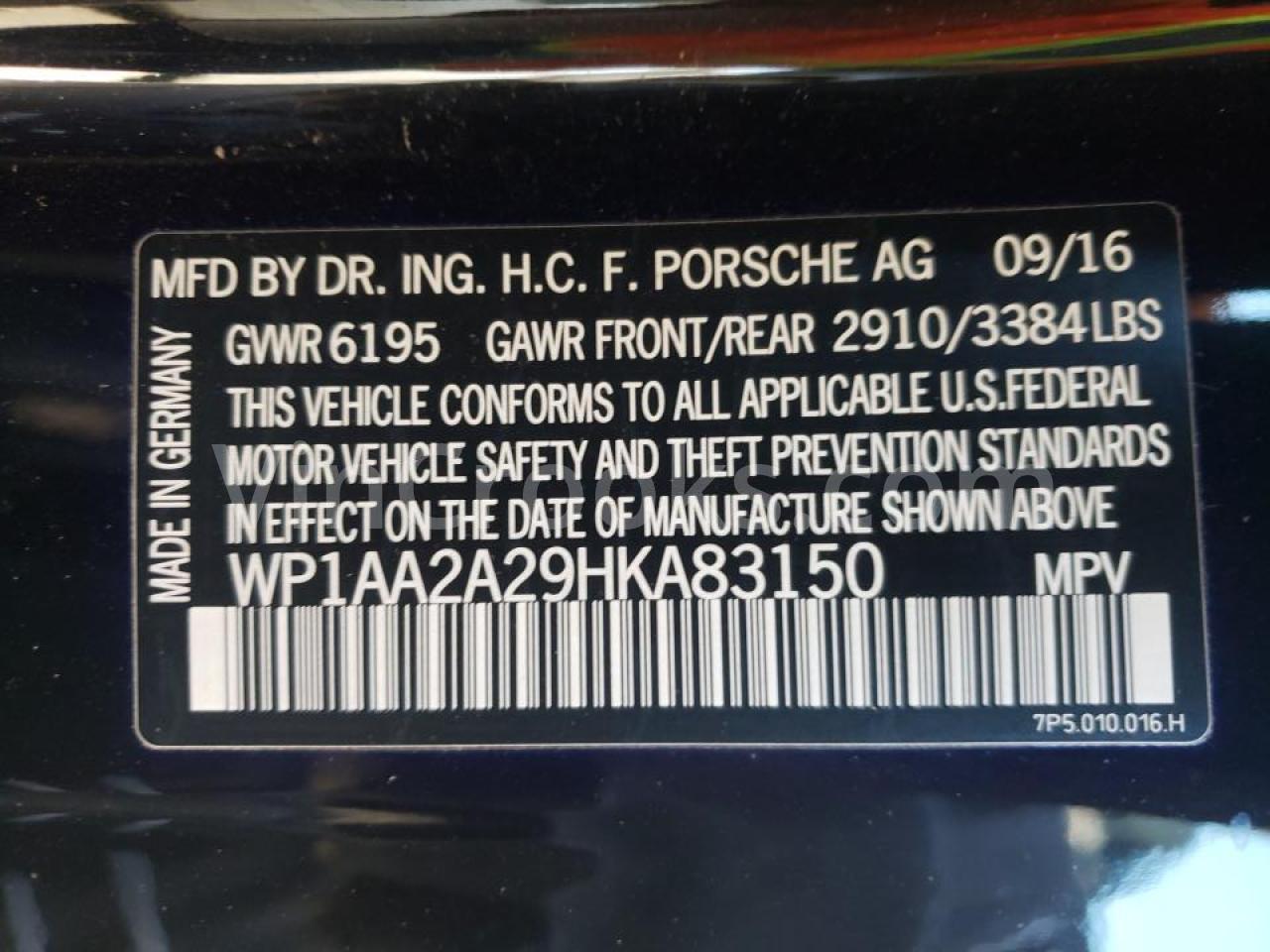 WP1AA2A29HKA83150