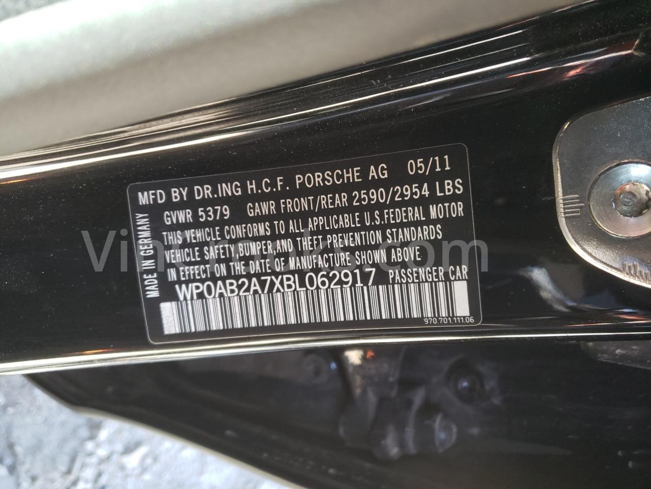 WP0AB2A7XBL062917