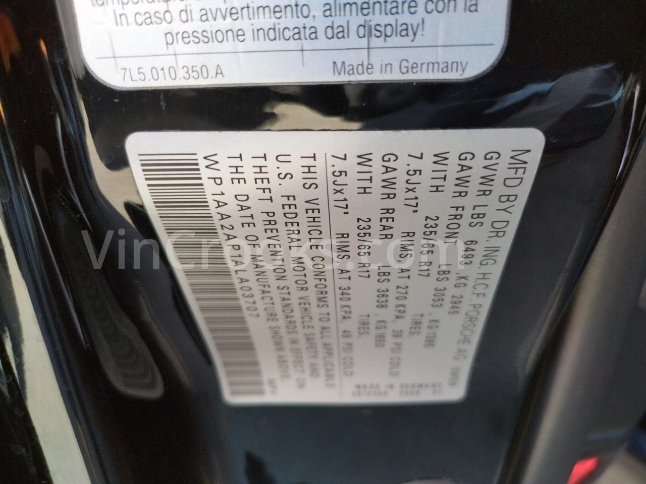 WP1AA2AP1ALA03707