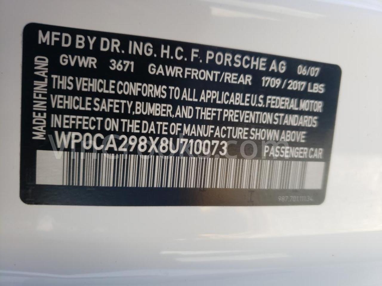 WP0CA298X8U710073