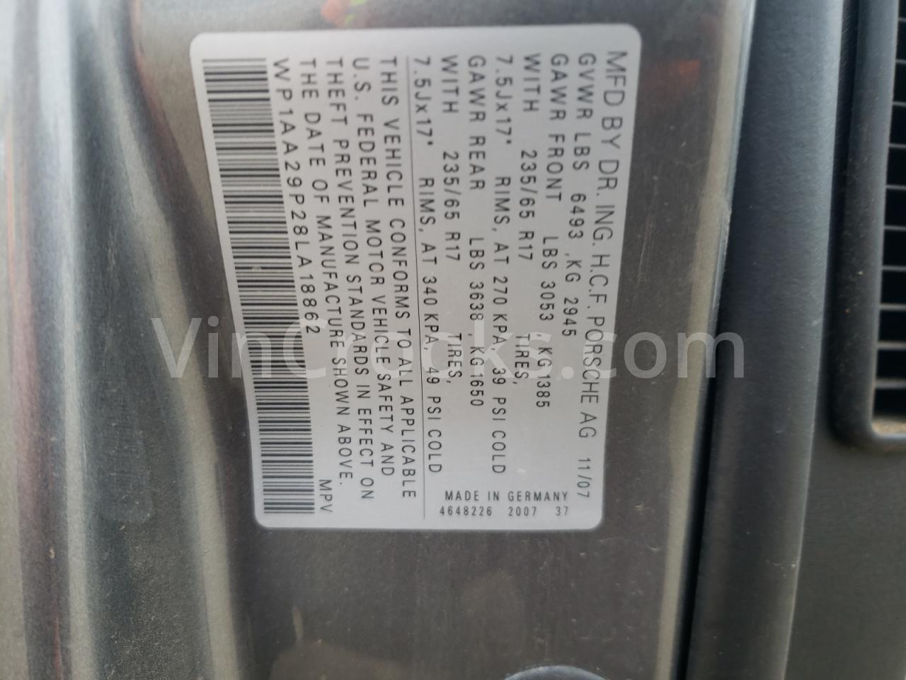 WP1AA29P28LA18862