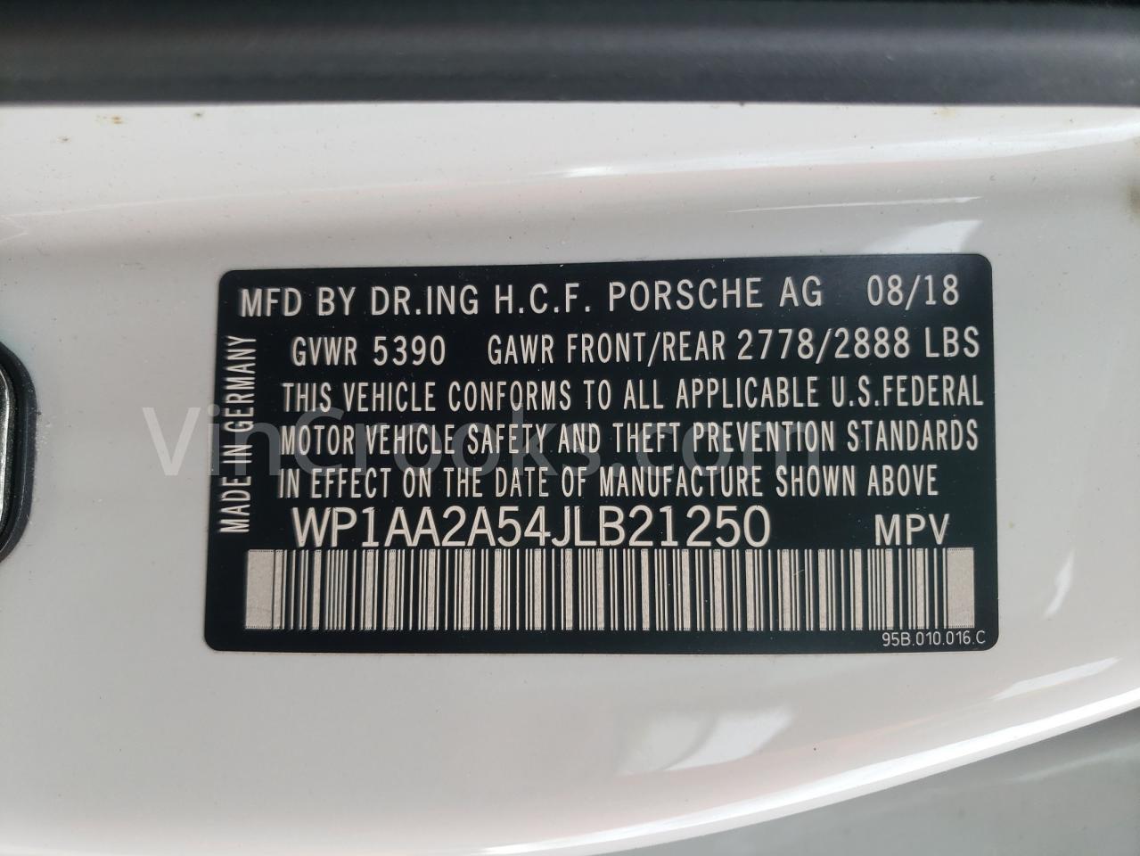 WP1AA2A54JLB21250