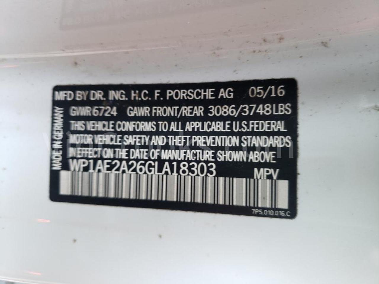 WP1AE2A26GLA18303
