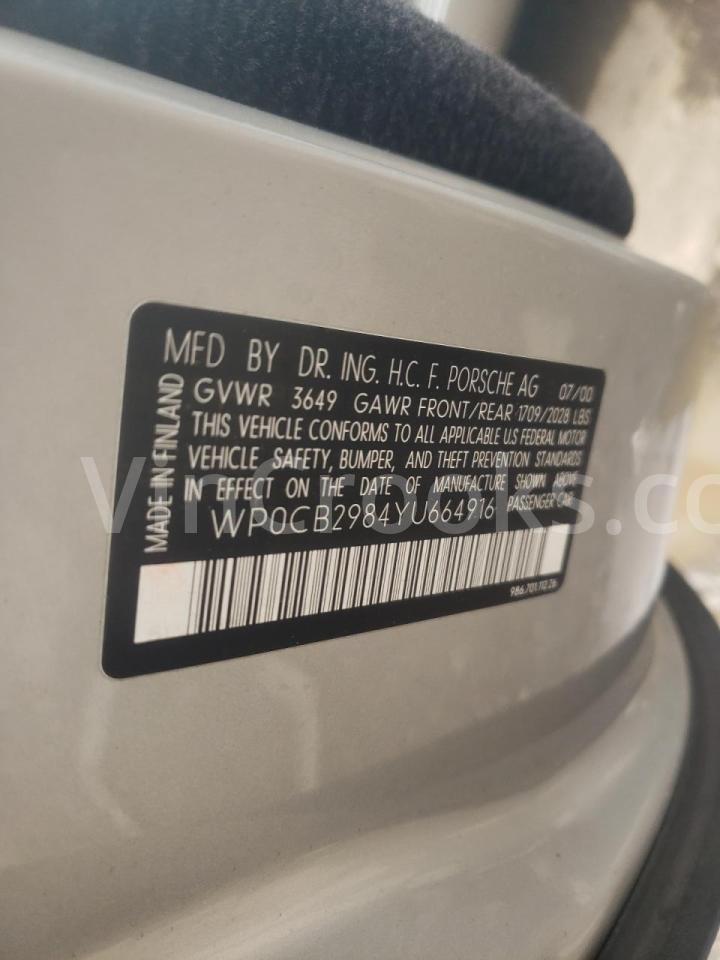 WP0CB2984YU664916