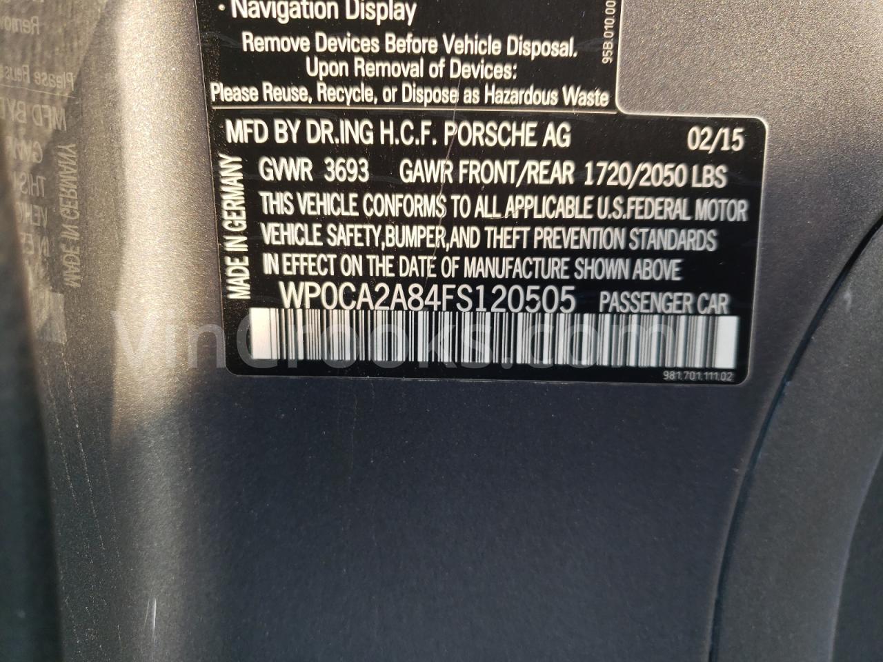WP0CA2A84FS120505