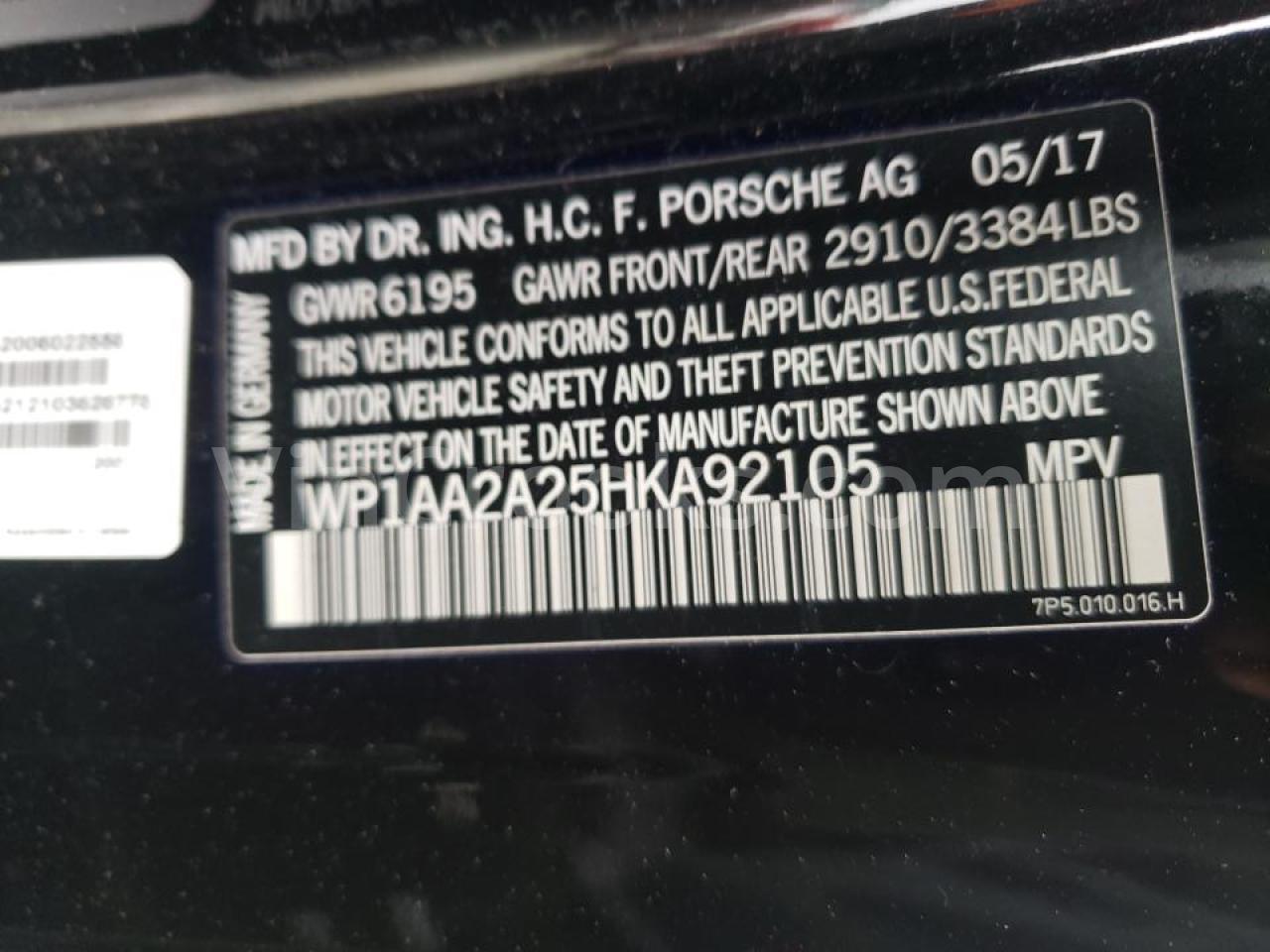 WP1AA2A25HKA92105