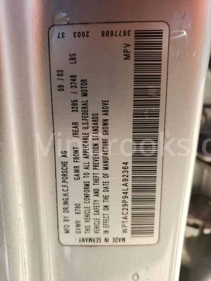 WP1AC29P94LA92364