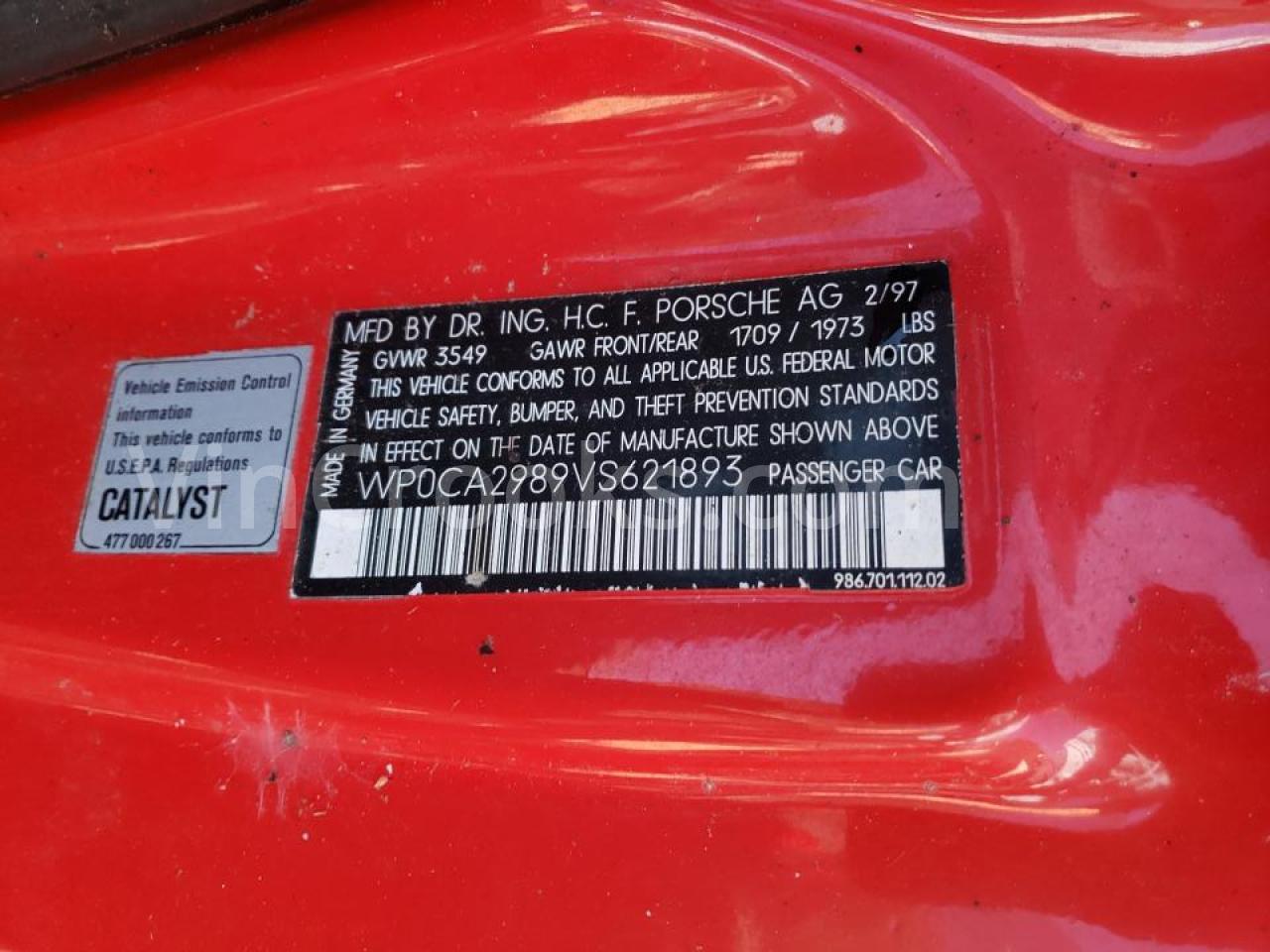 WP0CA2989VS621893