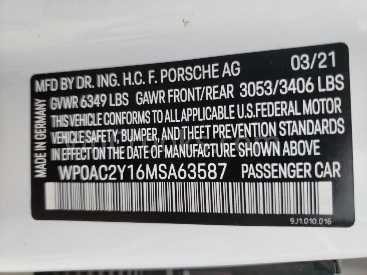 WP0AC2Y16MSA63587