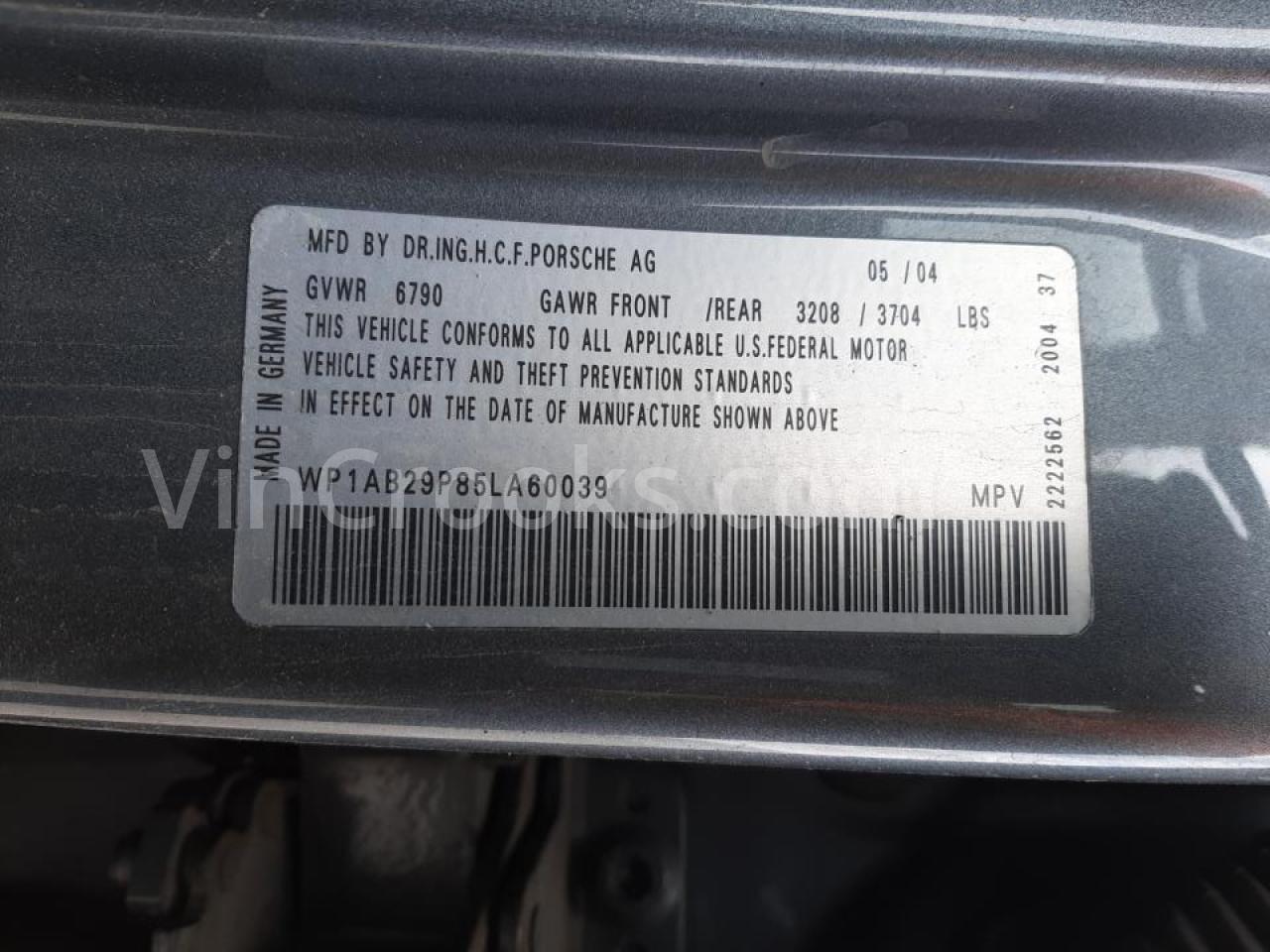 WP1AB29P85LA60039