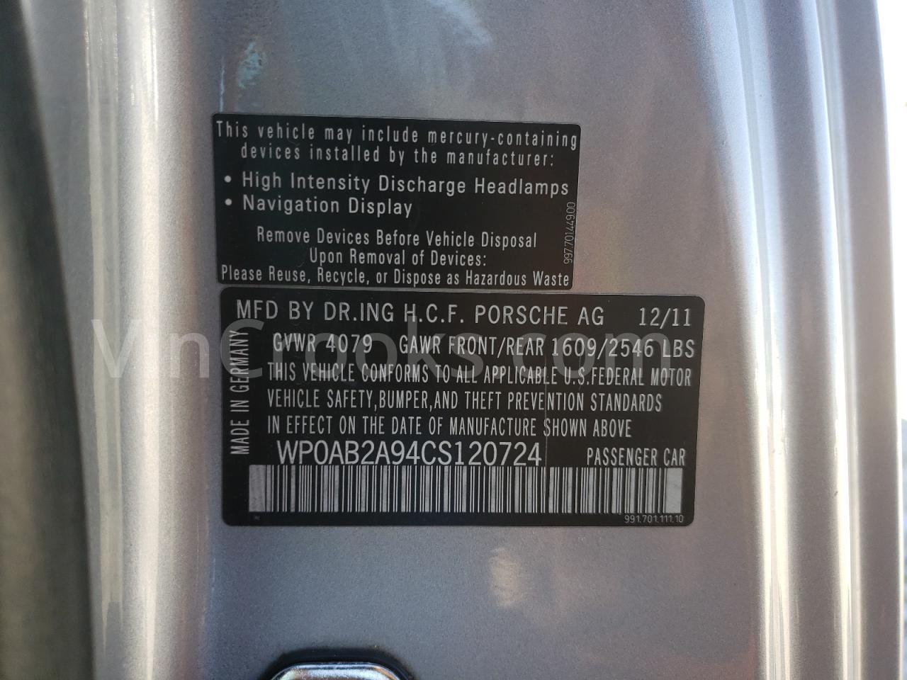 WP0AB2A94CS120724