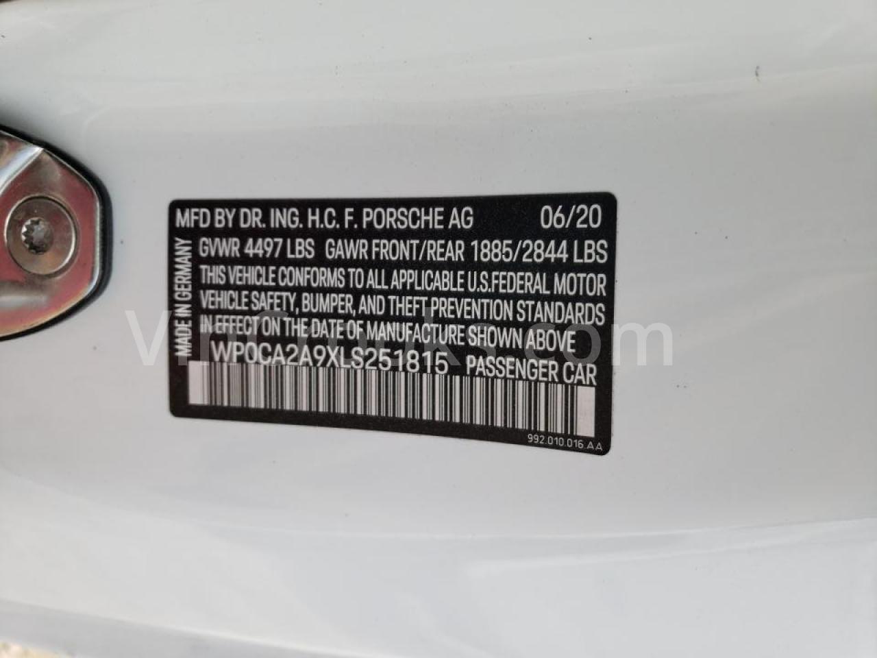 WP0CA2A9XLS251815