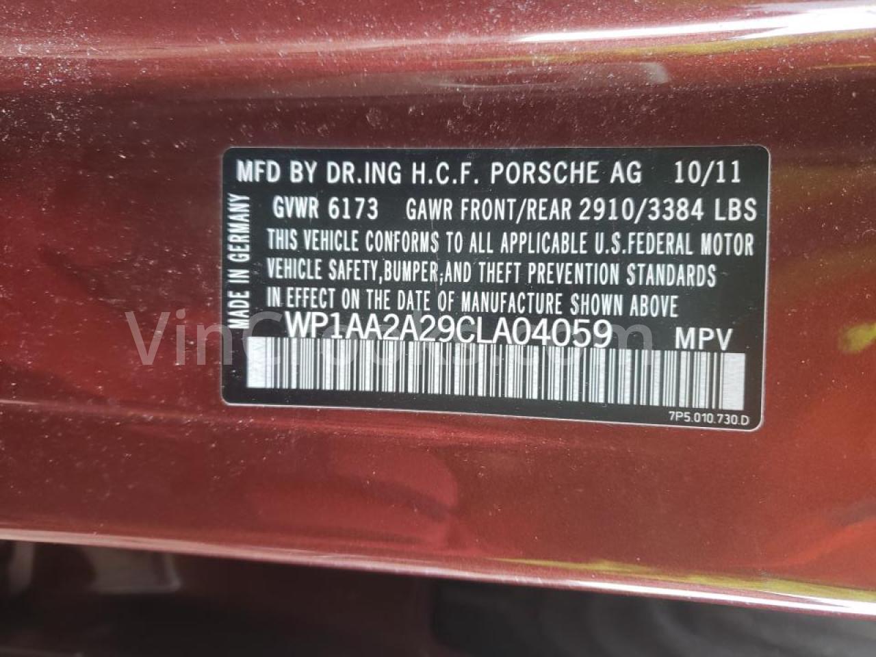 WP1AA2A29CLA04059