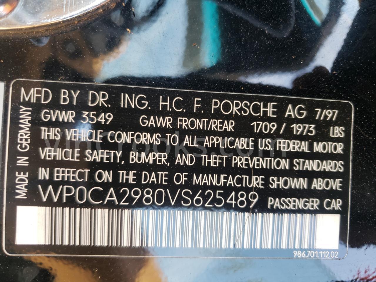 WP0CA2980VS625489