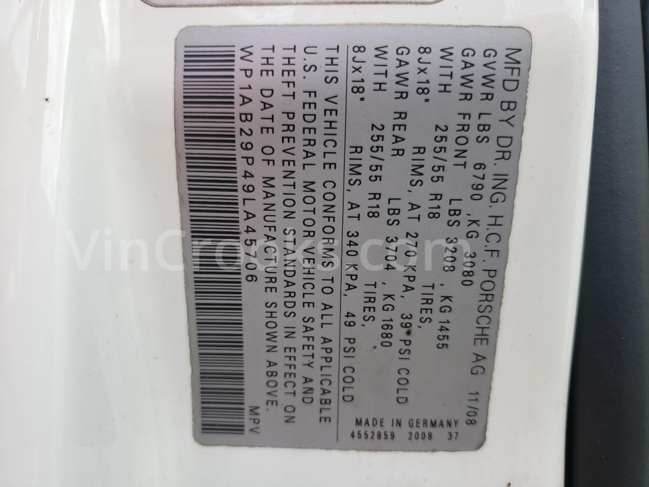 WP1AB29P49LA45706