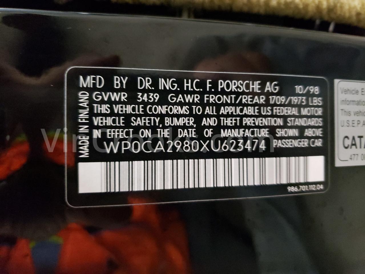 WP0CA2980XU623474