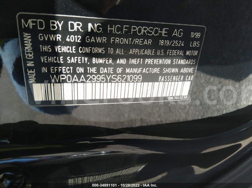 WP0AA2995YS621099